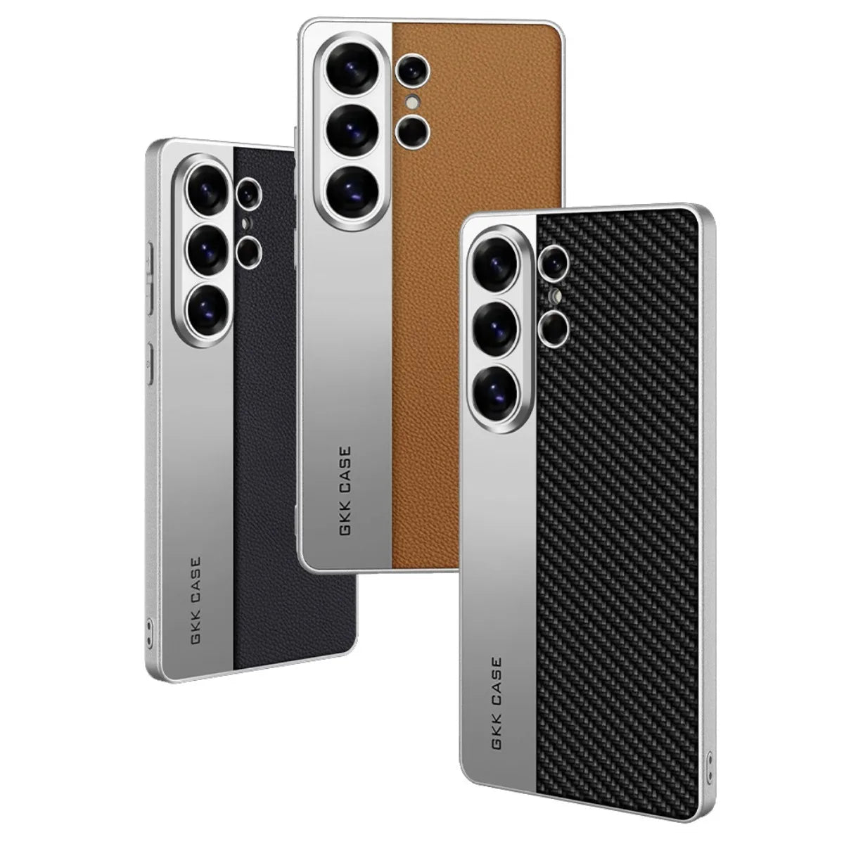 Luxury Vegan Leather Patchwork Case for Samsung Galaxy S26 Ultra