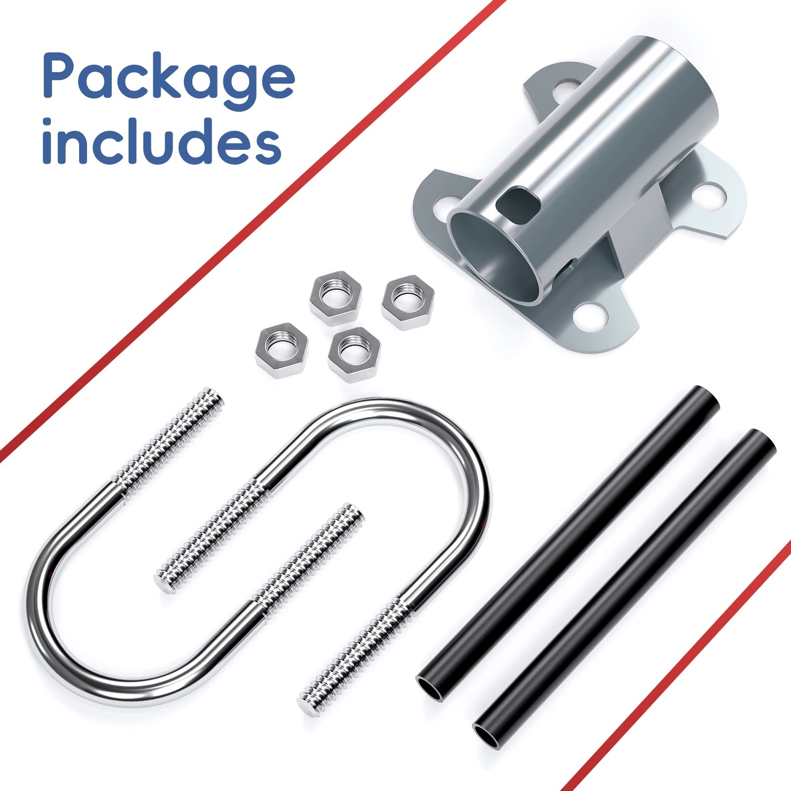 Universal U-Bracket Mount Adapter for Starlink Gen 2