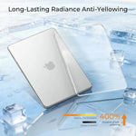 Crystal Clear Hard Shell Laptop Case with Anti-Yellowing Protection for MacBook Neo