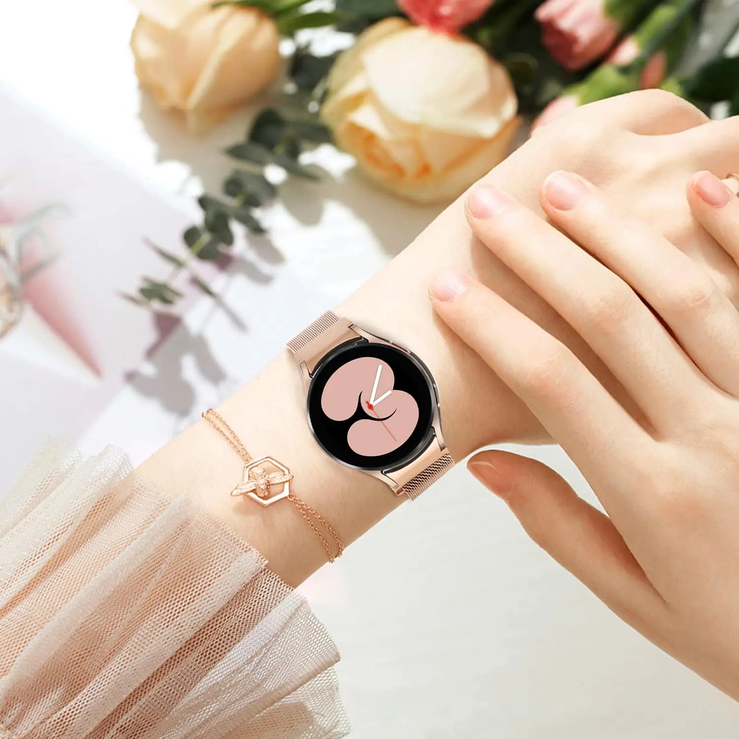 Samsung Galaxy Watch 6 Metal Milanese Band with Matching Case