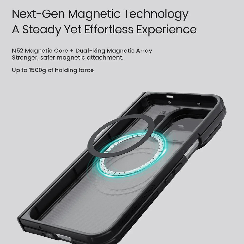 Shockproof Magnetic Case with Camera Cover Stand for Google Pixel 11 Pro Fold