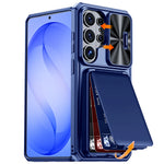 Luxury Executive Wallet Case with Privacy Camera Slide for Samsung Galaxy S26 Ultra