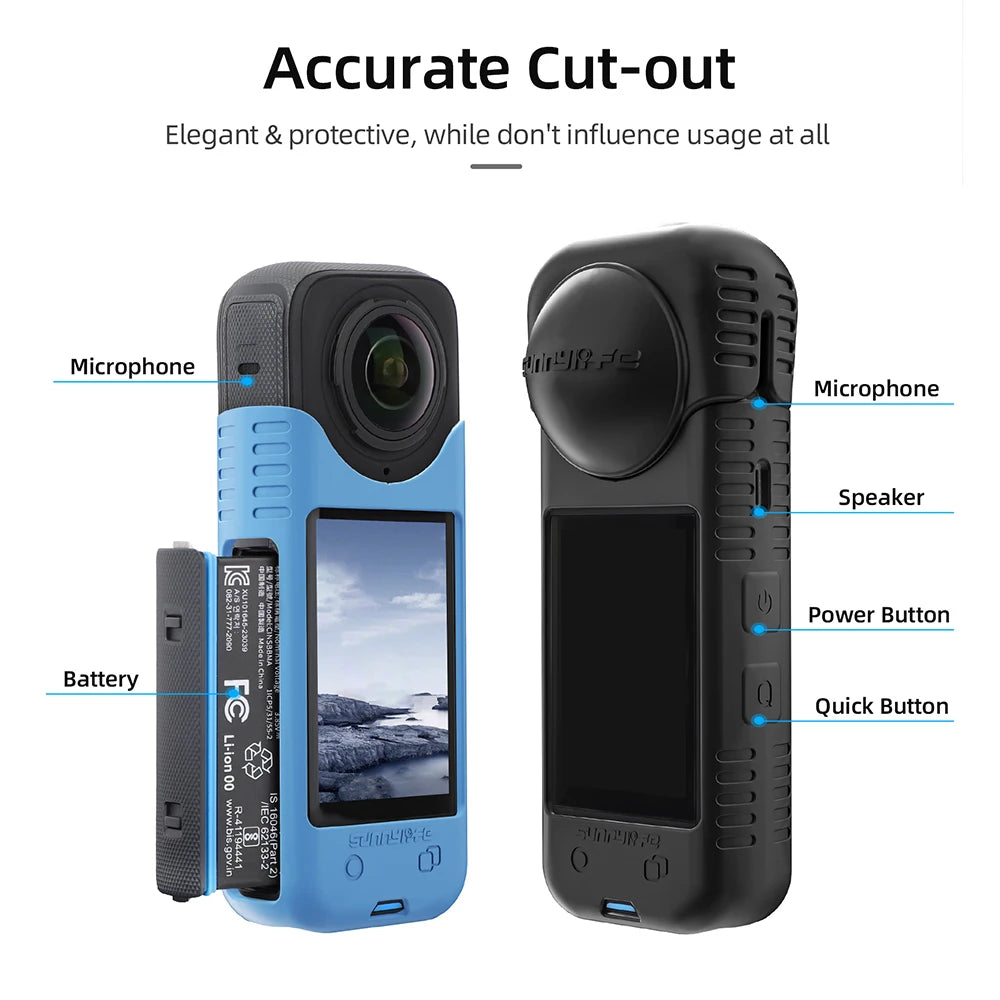 Protective Case and Lens Cover for Insta360 X4