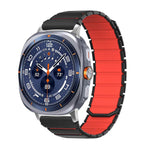 Quilted Silicone Watch Band with Magnetic Quick-Release for Samsung Galaxy Watch Ultra 2