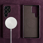 Luxury Suede Alcantara Magnetic Case for Samsung Galaxy S24 Series