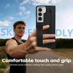 Samsung Galaxy Z Fold 6 Protective Case with Tempered Glass and Stand Holder