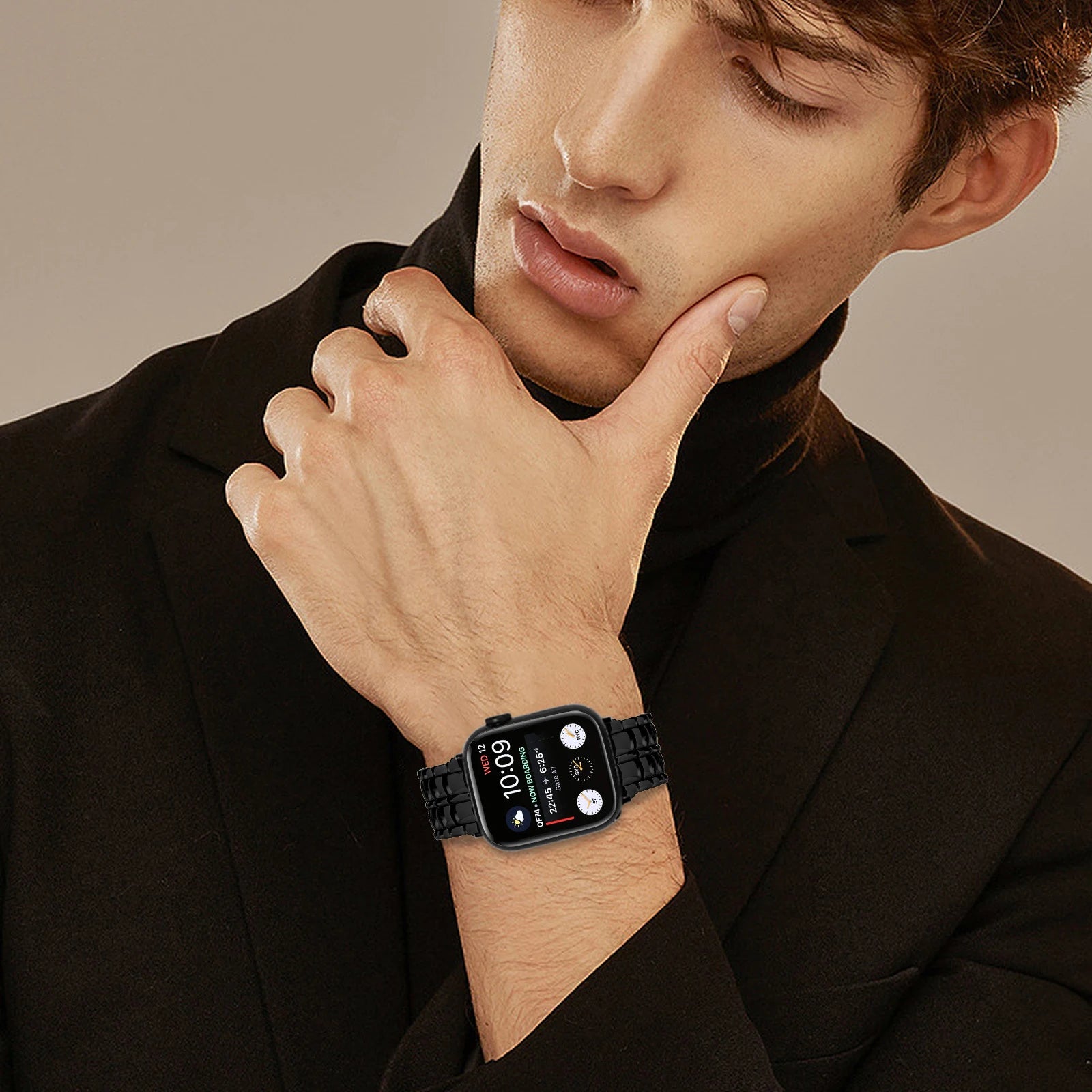 Slim Stainless Steel Band for Apple Watch