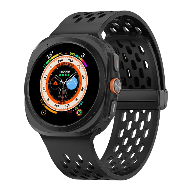 No-Gap Magnetic Silicone Sport Band for Samsung Galaxy Watch Ultra and Samsung Galaxy Watch Ultra (2025)