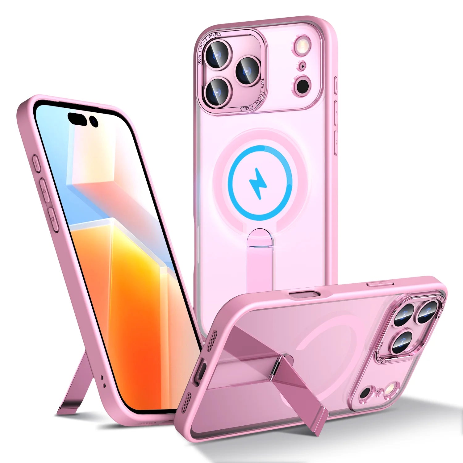 Shockproof MagSafe Case with Invisible Bracket Stand for iPhone 17 Series