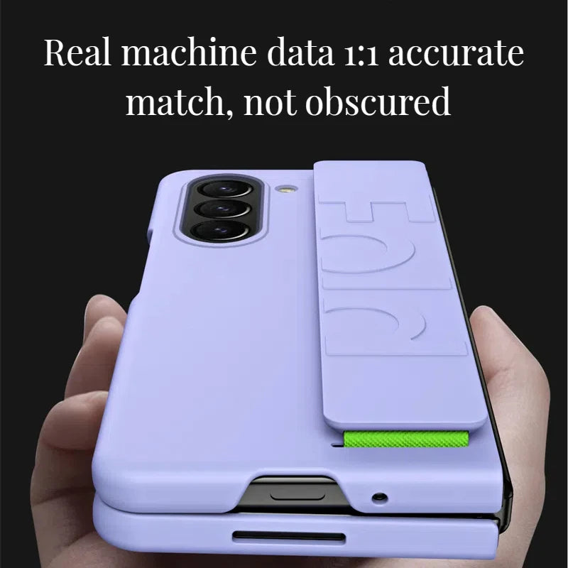 Protective Hard PC Shell with Elastic Wristband for Samsung Galaxy Z Fold 5