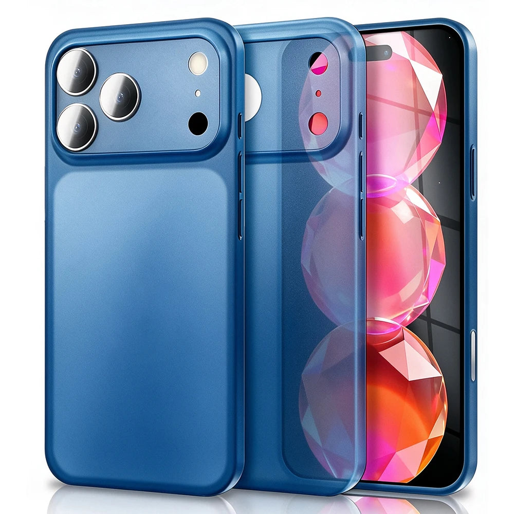 Ultra-Thin Translucent Matte Hard Case with Raised Camera Protection for iPhone 18 Series