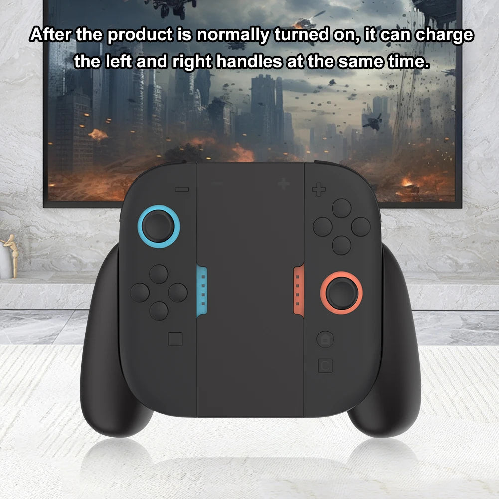 Nintendo Switch 2 Joy-Con Handle Grip with Built-In Charging Dock