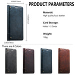 Samsung Galaxy S26 Series Leather Wallet Case with Kickstand