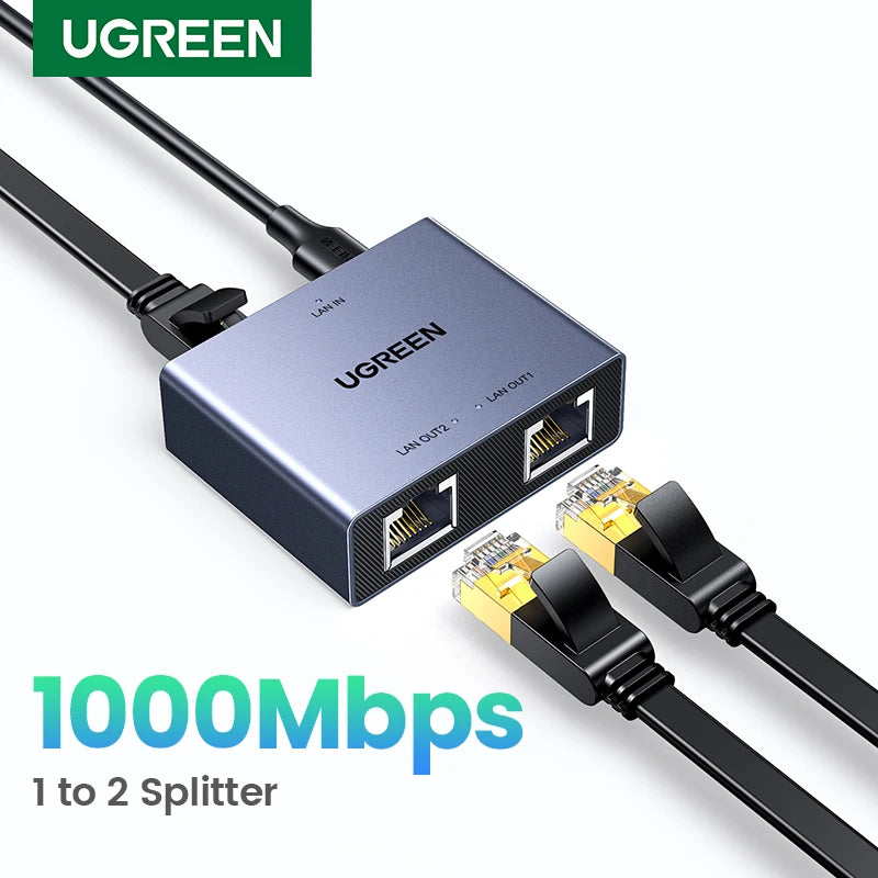 Google Rj45 UGREEN 1000Mbps RJ45 Splitter – Fast & Reliable Network Connectivity ...