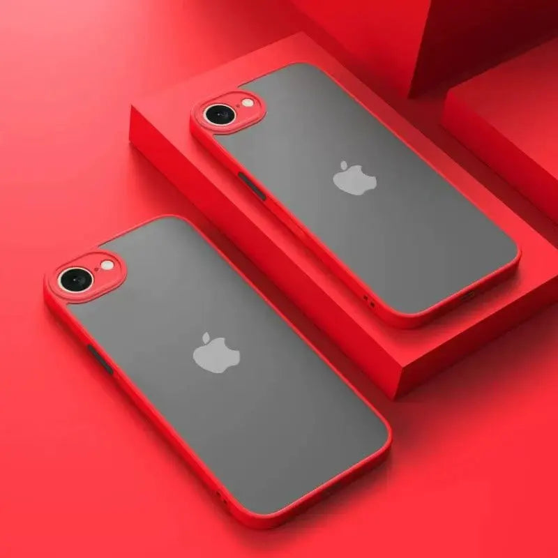 Hybrid Hard PC and Soft Bumper Case with Raised Lens Ring for iPhone 17e