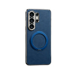 Shockproof Leather Case with 360° Rotating Magnetic Stand for Samsung Galaxy S23 Ultra