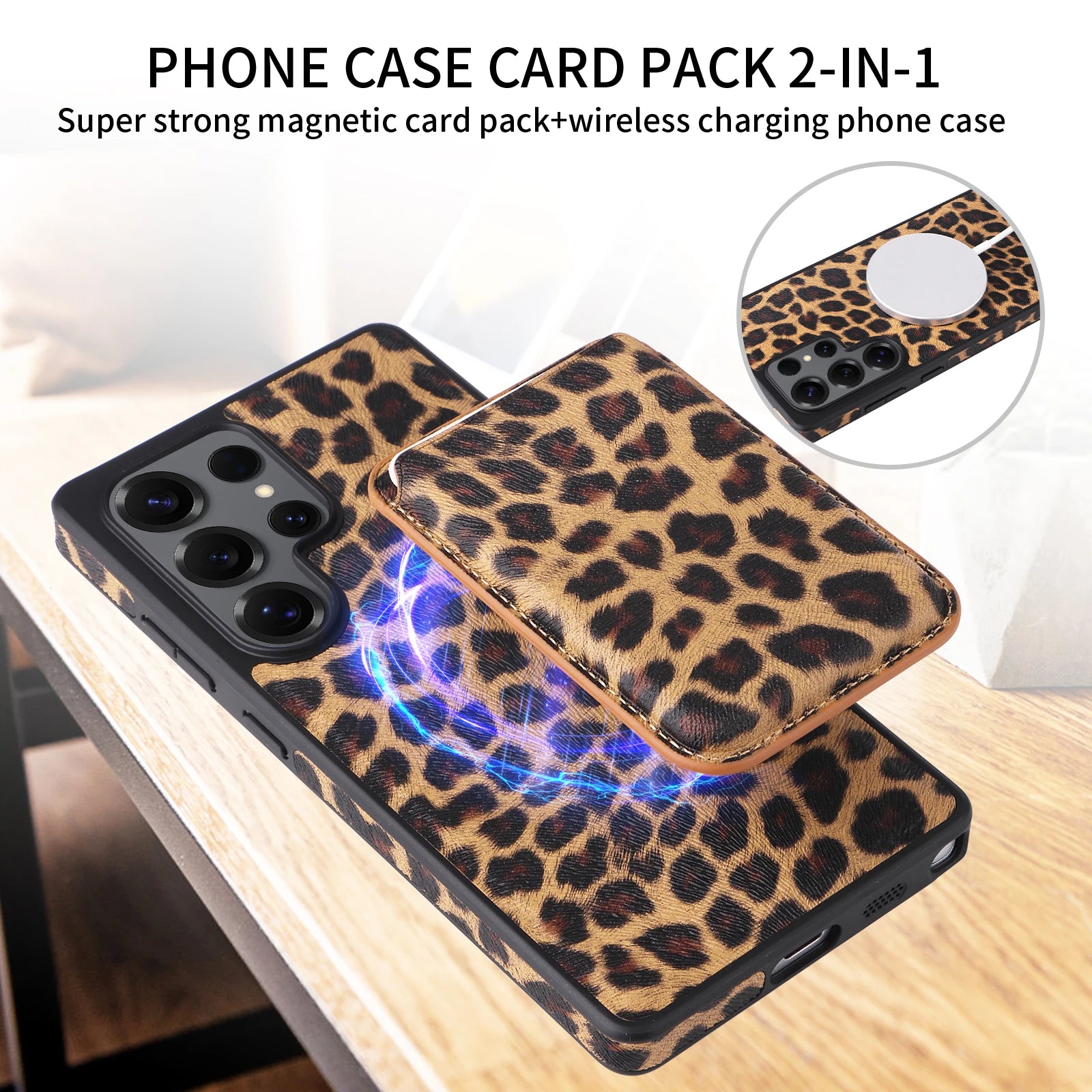 Premium Magnetic Leather Series with Detachable Card Wallet for Samsung Galaxy S26 Series