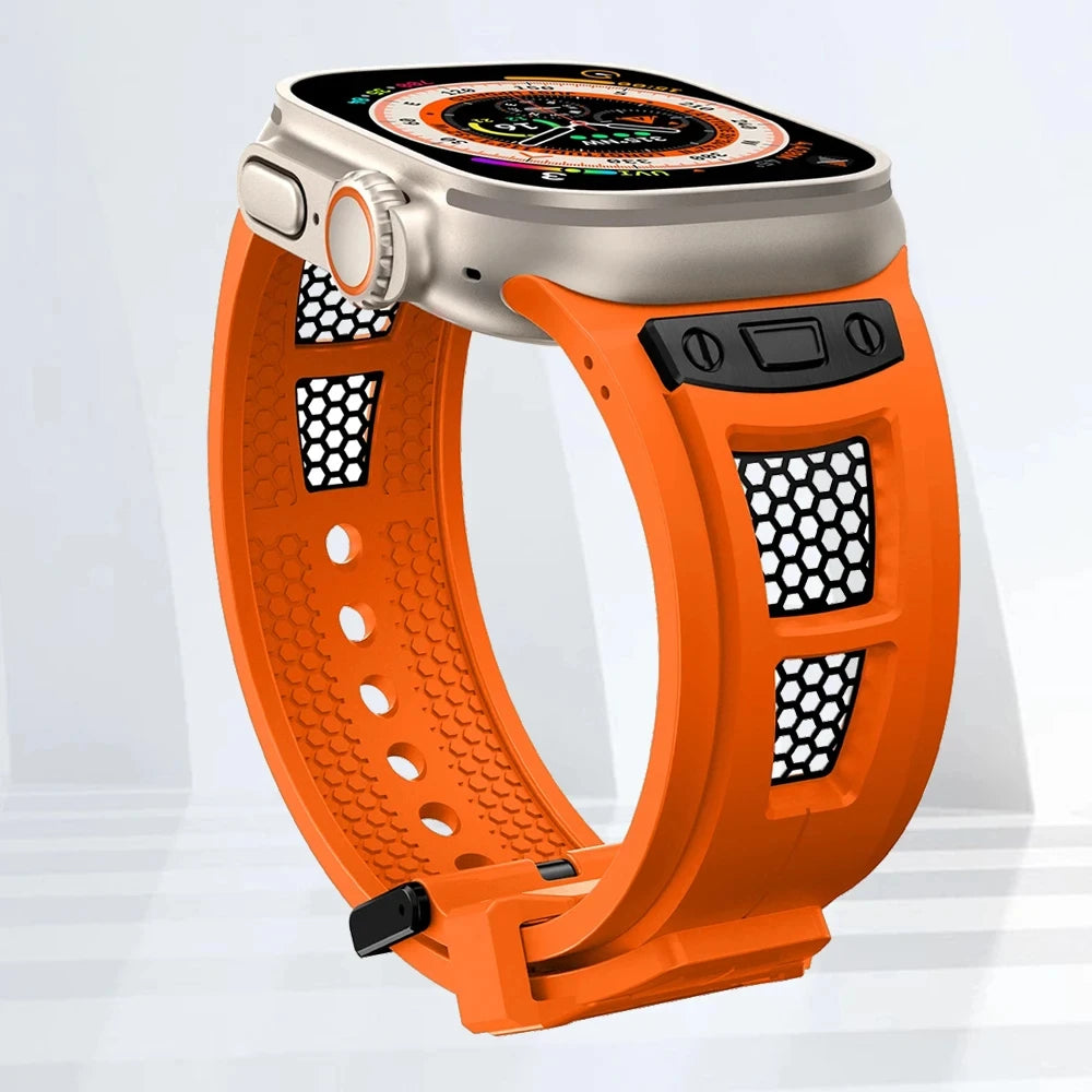 Perforated Mesh Sport Strap with Quick-Release Connector for Apple Watch