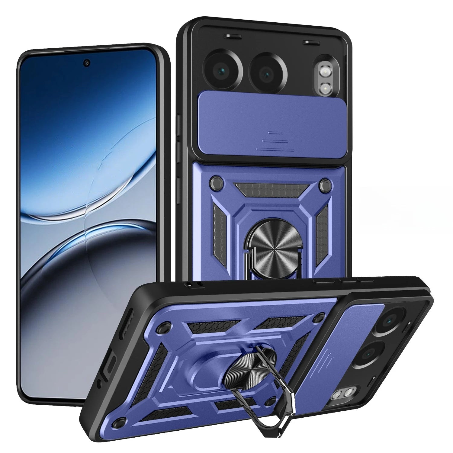 OnePlus Nord 4 Rugged Protective Case with Ring Stand