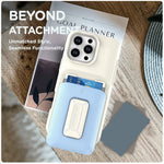 iPhone 16 Series Wallet Case with Sliding Card Holder and Kickstand