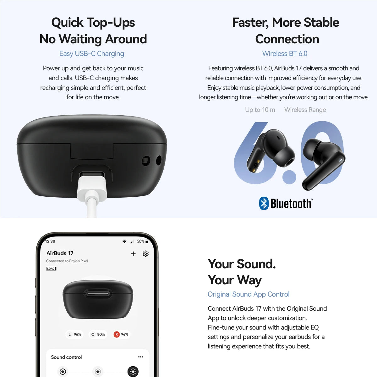 Blackview AirBuds 17 TWS Noise-Control Wireless Earphones