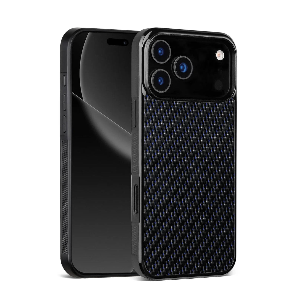 Woven Carbon Fiber MagSafe Case with Raised Lens Protection for iPhone 17 Series