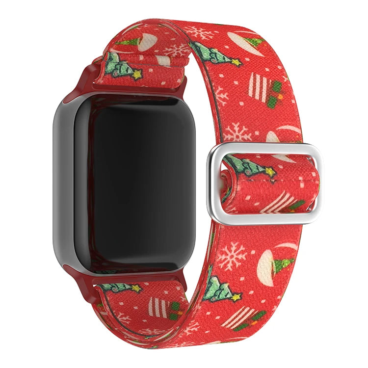 Christmas-Themed Elastic Band for Apple Watch