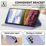 Skin-Friendly Leather Flip Case with Card Slot for Samsung Galaxy S26 Series