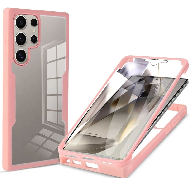 Clear Protective Case for Samsung Galaxy S25 Series with Camera & Screen Protection