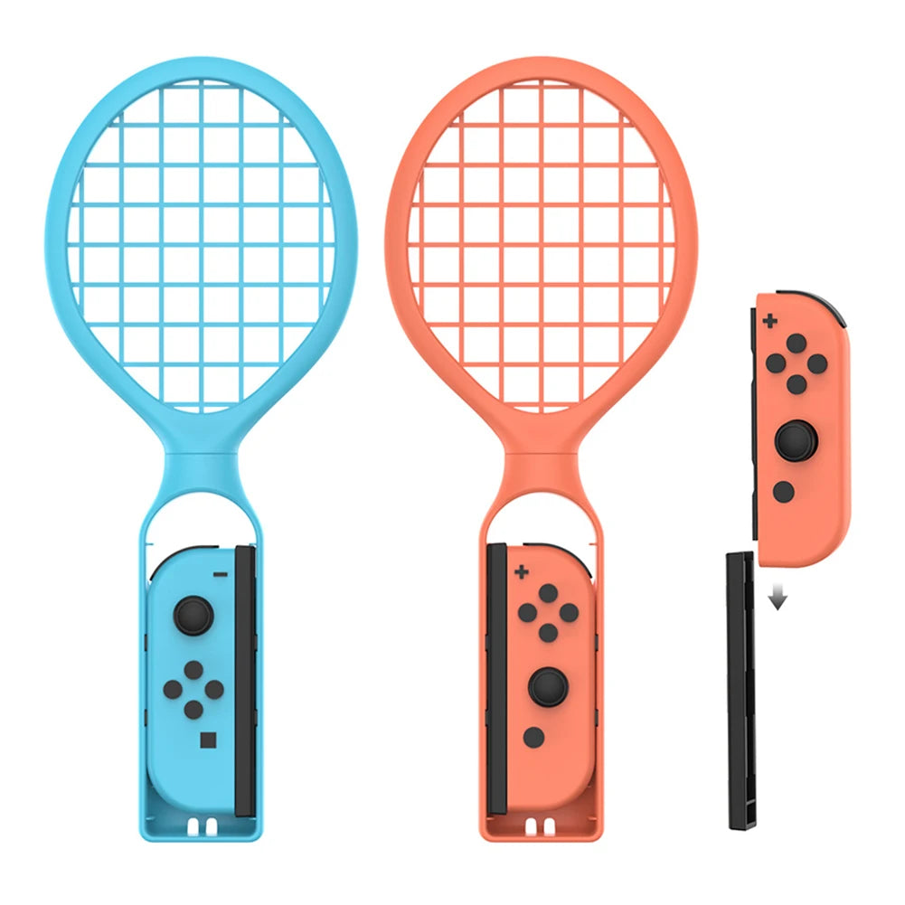 2-Pack Tennis Racket Controller Grips with Wrist Straps for Nintendo Switch 2