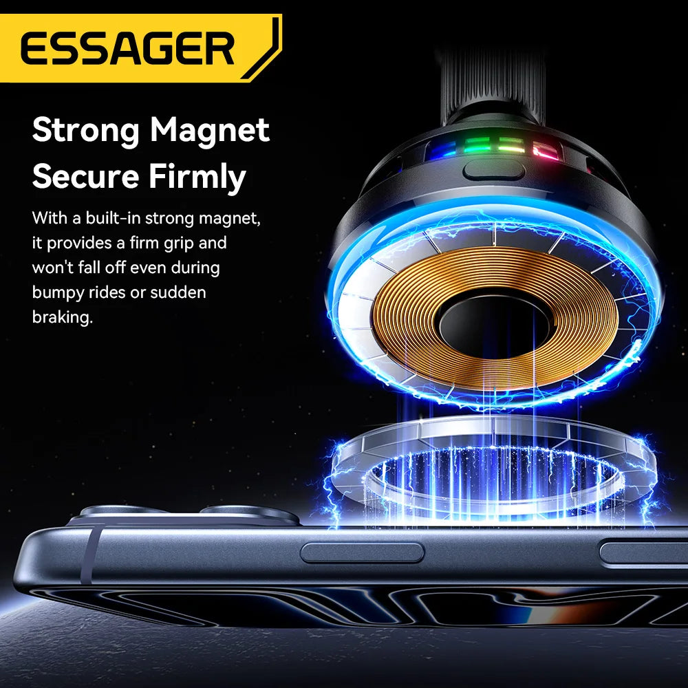 Essager Qi 25W Car Charger & Magnetic Phone Holder
