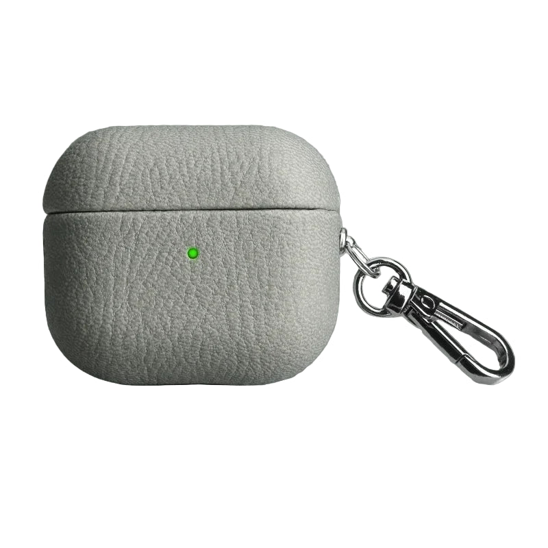 Lychee Pattern Cowhide Case with Secure Buckle for AirPods Pro 2