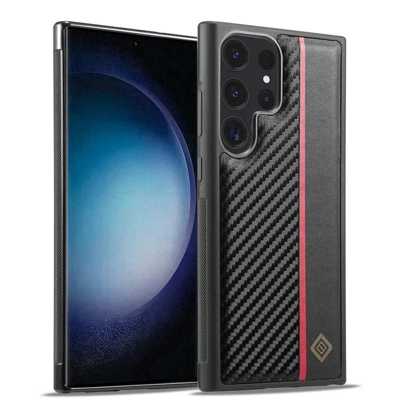 Minimalist Leather Phone Case for Samsung Galaxy S24 Series