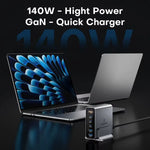 Asometech 140W GaN 5-Port USB Charger