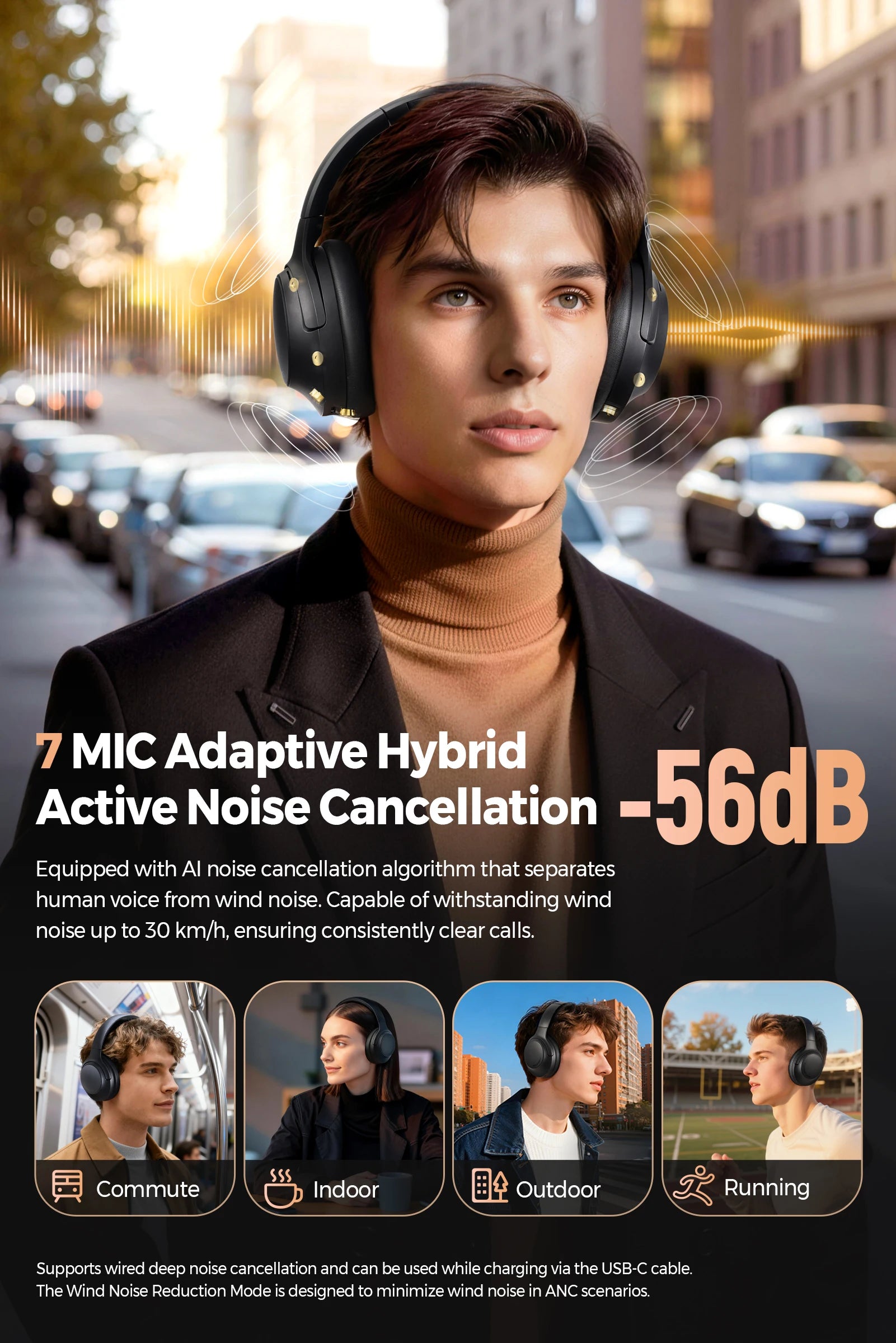 SoundPEATS Cove Pro Bluetooth 6.0 Headphones