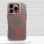 Premium Shockproof Laser Gradient MagSafe Case with Built-In Kickstand for iPhone 16 Series