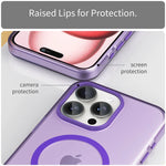 Shockproof Translucent Matte MagSafe Case for iPhone 15 Series