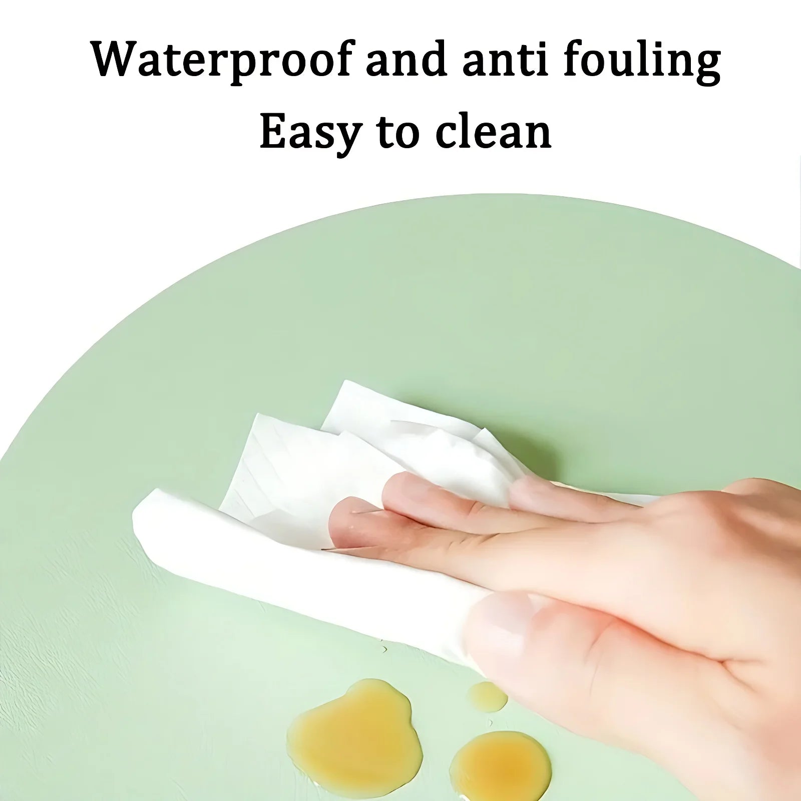 Minimalist PU Leather Round Mouse Pad