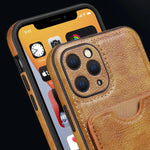 Leather Wallet Phone Case with Card Holder for iPhone 16 Series