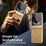 Luxury Diamond Pattern Leather Case with Screen Protector for Samsung Galaxy Z Flip 8