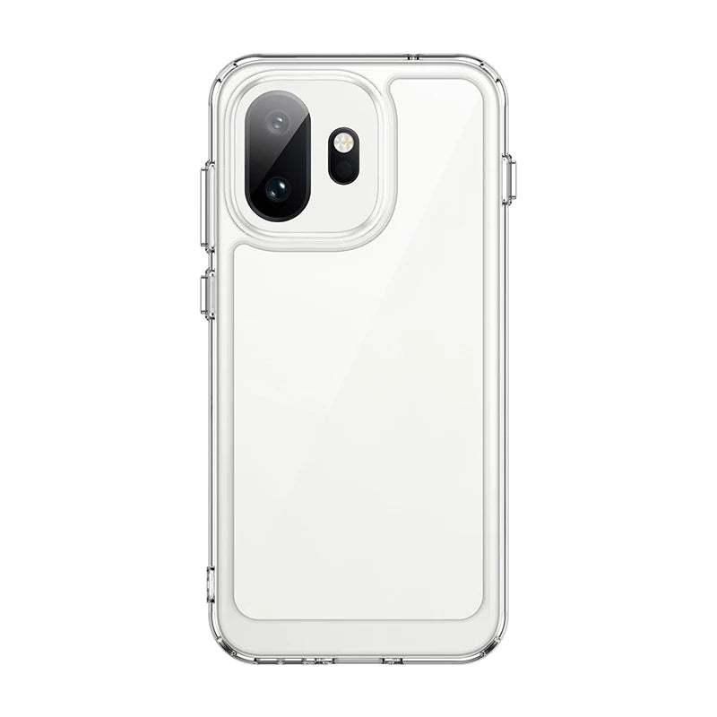 Transparent Shockproof Hard PC Case with Soft TPU Border for OnePlus 15T