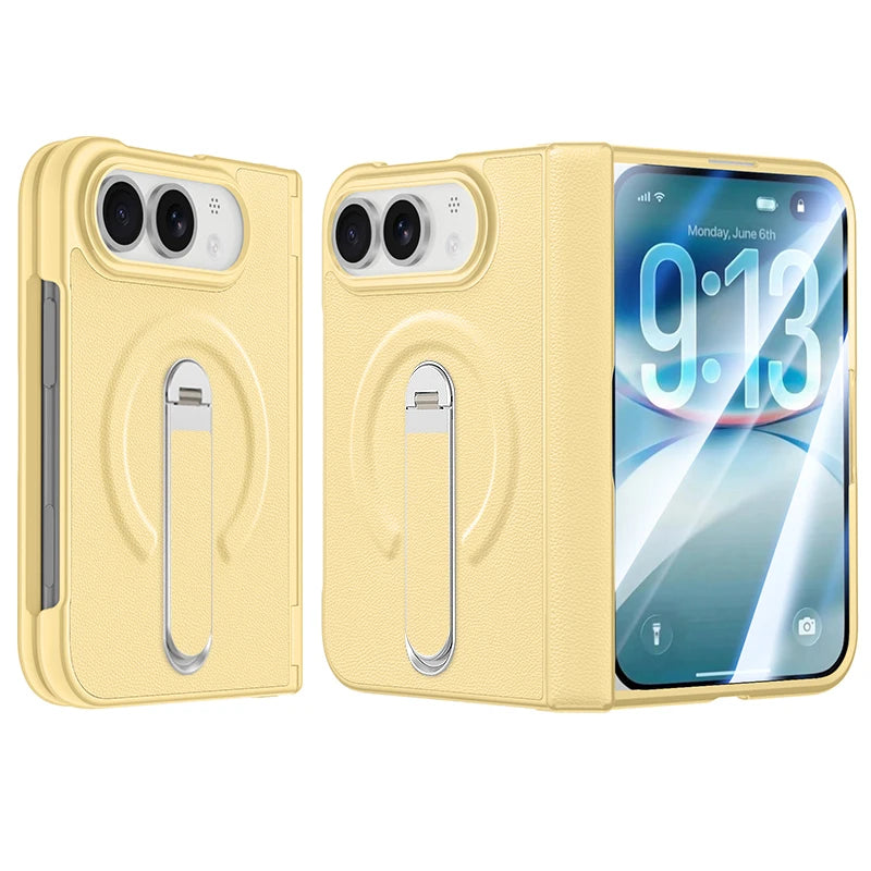 Wireless Charging Folio Case with Integrated Kickstand for iPhone Duo