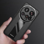 Luxury Lichi Leather & Soft TPU Ultra-Thin Matte Case for Xiaomi 15 Ultra