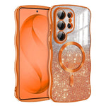 Glitter Wave Frame Magnetic TPU Case for Samsung Galaxy S26 Series