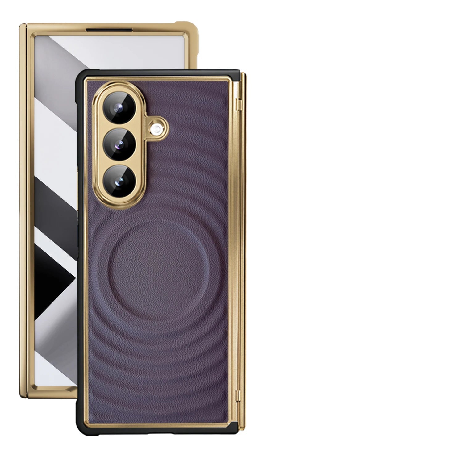 Samsung Galaxy Z Fold 7 Premium Magnetic Leather Case