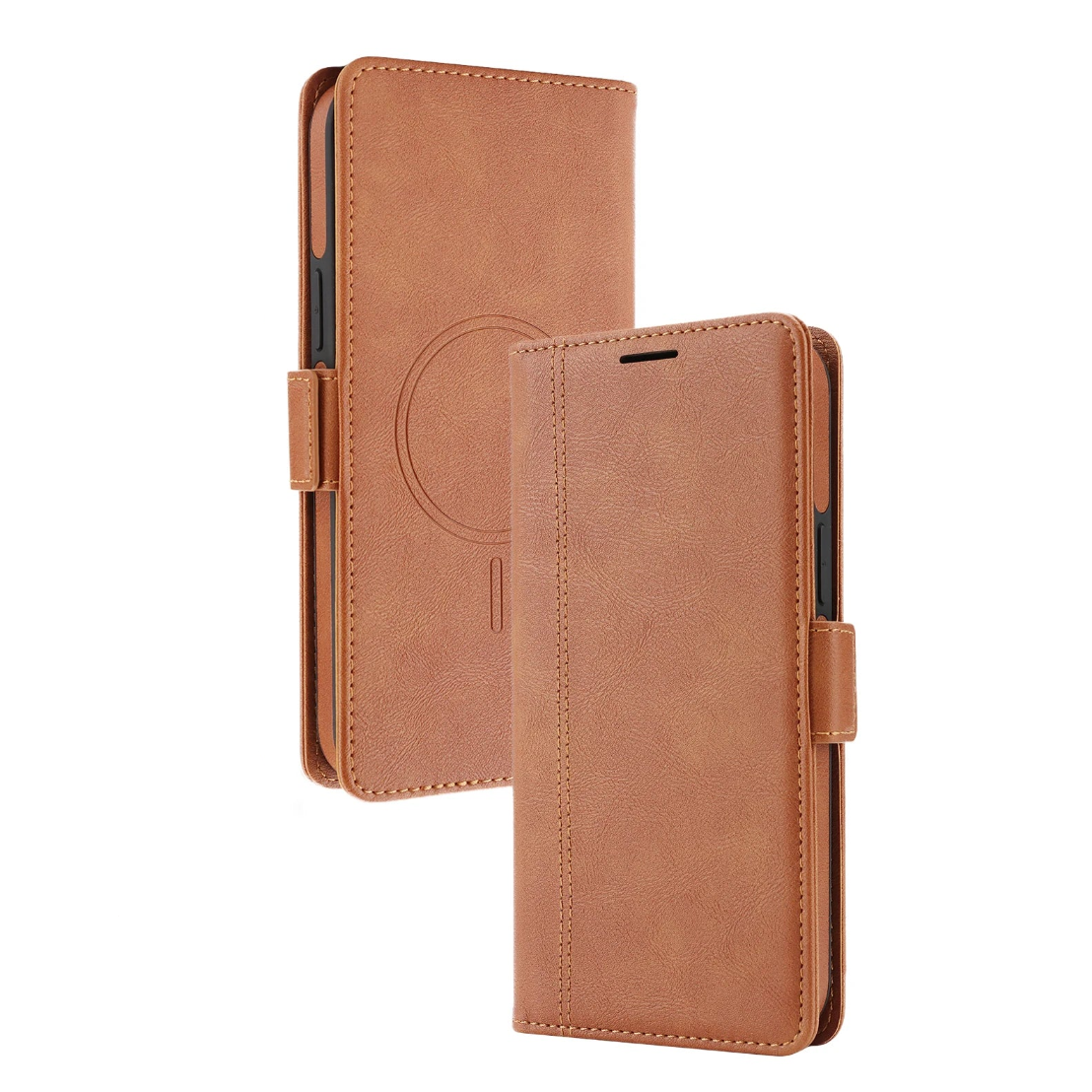 Premium 2-in-1 Leather MagSafe Wallet Case for iPhone 17 Series