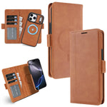 Premium 2-in-1 Leather MagSafe Wallet Case for iPhone 17 Series