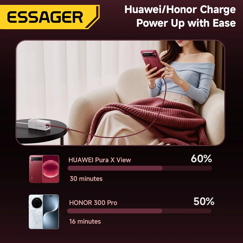 Essager 100W USB-A to USB-C Fast Charging Cable