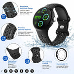 Perforated Silicone Sport Band with Pin Buckle for Google Pixel Watch 3