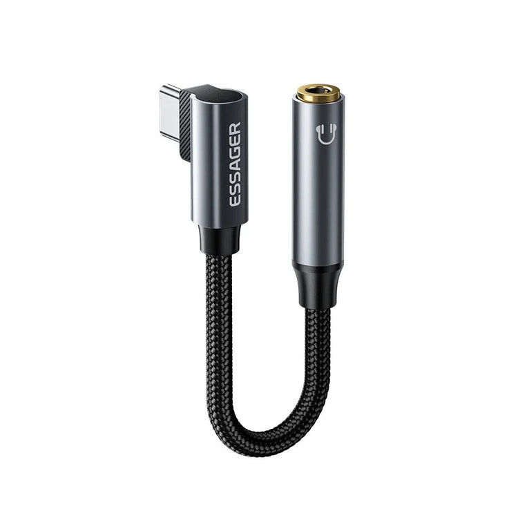 Essager L-Shaped USB-C to 3.5mm Audio Cable